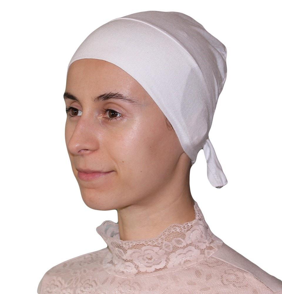 Firdevs Underscarf White Firdevs Luxury Jersey Hijab Bonnet Underscarf White