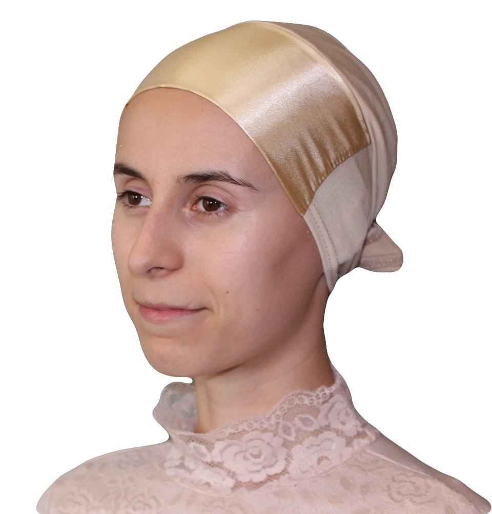 Firdevs Underscarf Firdevs Satin Hijab Bonnet Underscarf Yellow - Modefa 