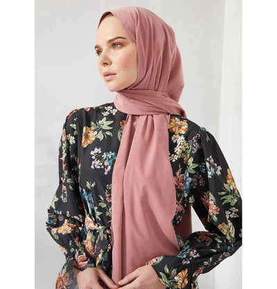 Fresh Scarf Shawl Dusty Rose Punto Silky Hijab Shawl - Dusty Rose