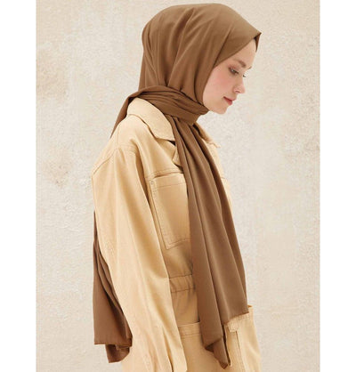 Fresh Scarf Shawl Latte Medine Ipek Chiffon Hijab Shawl - Latte