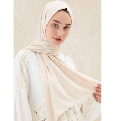 Fresh Scarf Shawl Pale Beige Medine Ipek Chiffon Hijab Shawl - Pale Beige