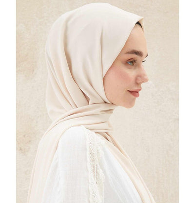 Fresh Scarf Shawl Pale Beige Medine Ipek Chiffon Hijab Shawl - Pale Beige