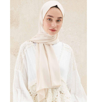 Fresh Scarf Shawl Pale Beige Medine Ipek Chiffon Hijab Shawl - Pale Beige