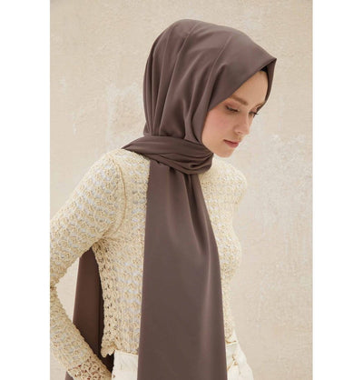 Fresh Scarf Shawl Powdered Coffee Medine Ipek Chiffon Hijab Shawl - Powdered Coffee