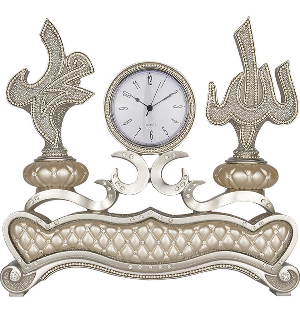 Islamic Table Decor Clock with Allah Muhammad 2303