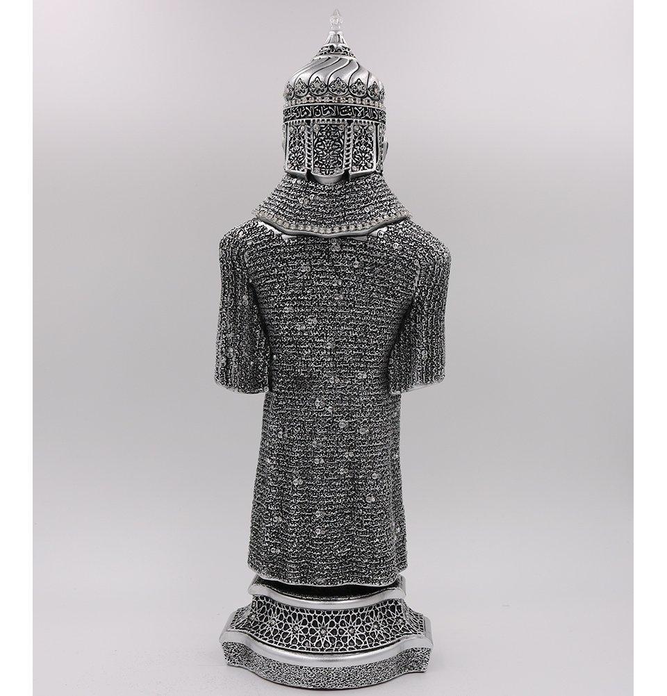 Gunes Islamic Decor Islamic Table Decor Jawshan Kabir Suit of Armor Large Silver 2149