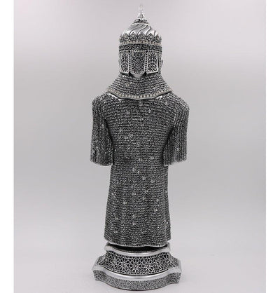 Gunes Islamic Decor Islamic Table Decor Jawshan Kabir Suit of Armor Large Silver 2149