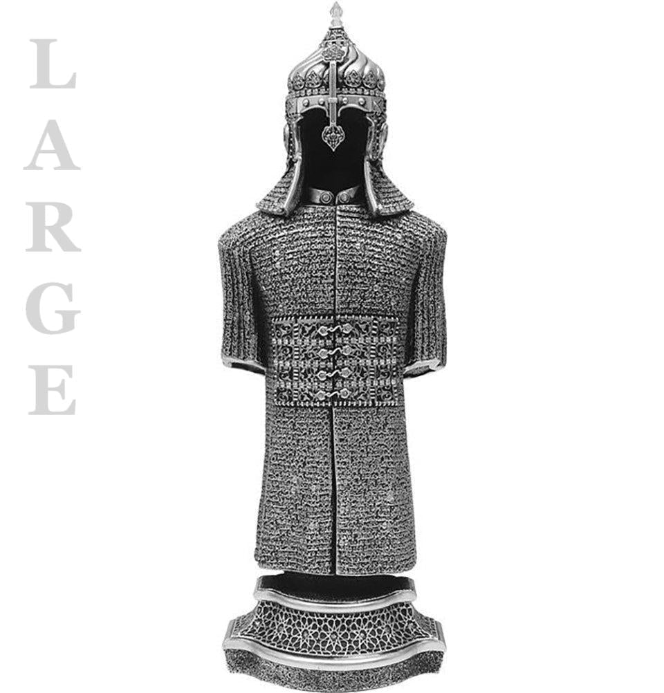 Gunes Islamic Decor Islamic Table Decor Jawshan Kabir Suit of Armor Large Silver 2149