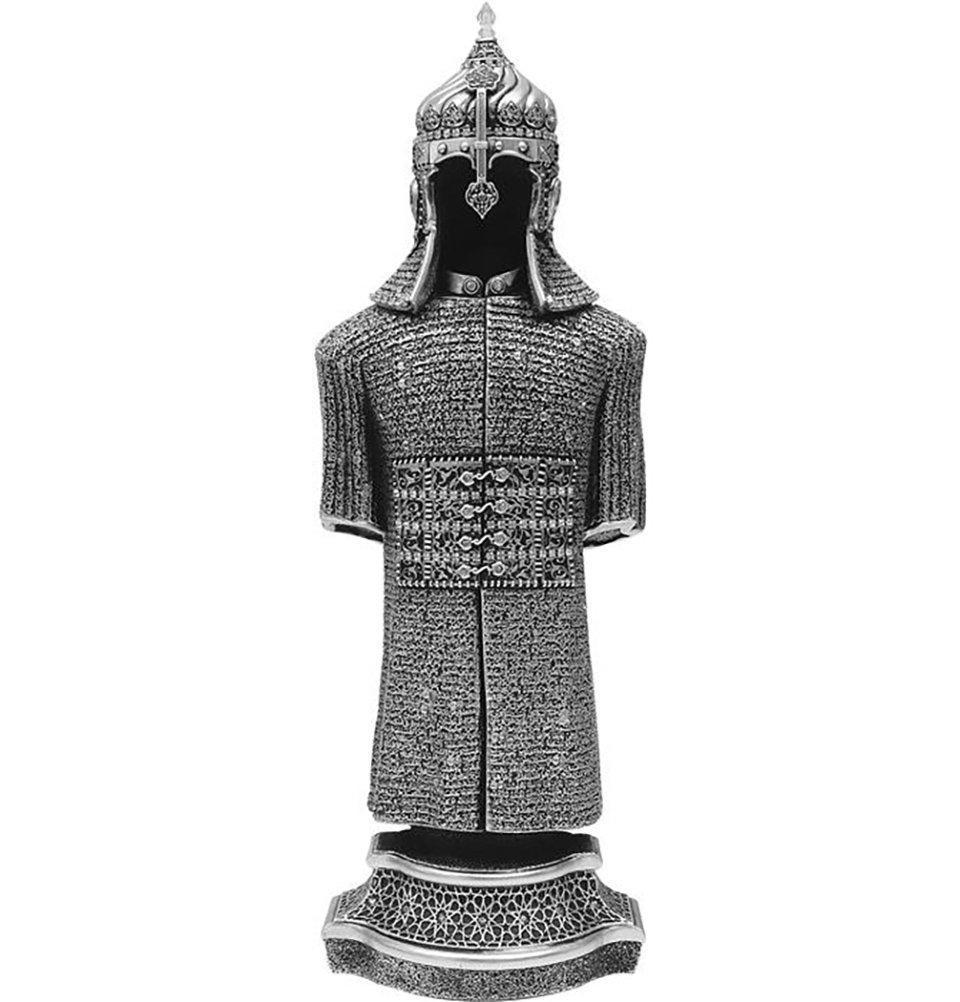 Gunes Islamic Decor Islamic Table Decor Jawshan Kabir Suit of Armor Large Silver 2149