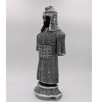 Gunes Islamic Decor Islamic Table Decor Jawshan Kabir Suit of Armor Silver 1727