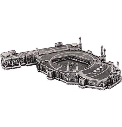 Islamic Table Decor Kaba Al Masjid Al Haram Mecca Replica Silver 1755 main image 0