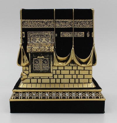 Gunes Islamic Decor Islamic Table Decor Kaba Replica Gold & Black 1960