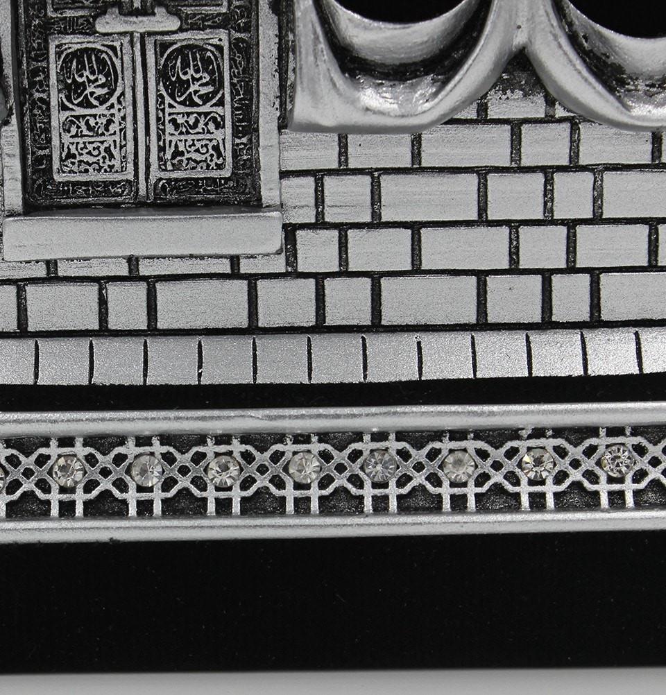 Gunes Islamic Decor Islamic Table Decor Kaba Replica Silver & Black 1961 - Modefa 