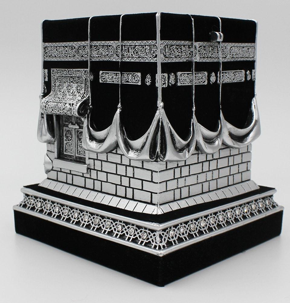 Gunes Islamic Decor Islamic Table Decor Kaba Replica Silver & Black 1961 - Modefa 