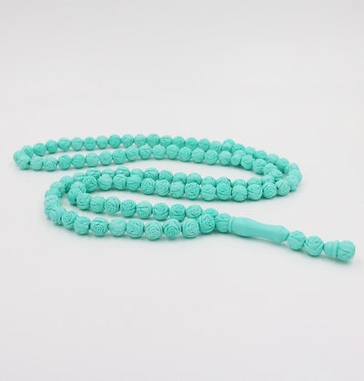 Hacibaba Tesbih Rose Scented Acrylic Tesbih - Turquoise - Modefa 