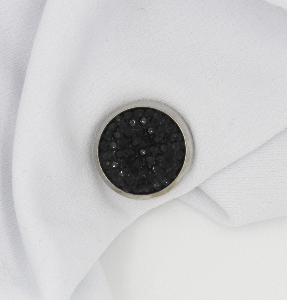 Handmade Magnetic pins Black Bejeweled Magnetic Hijab 'Pin' - Black