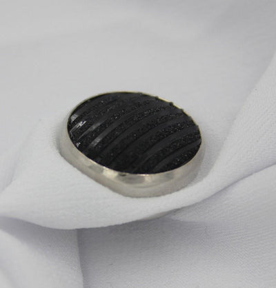 Handmade Magnetic pins Elegant Shimmer Magnetic Hijab 'Pin' Black - Modefa 