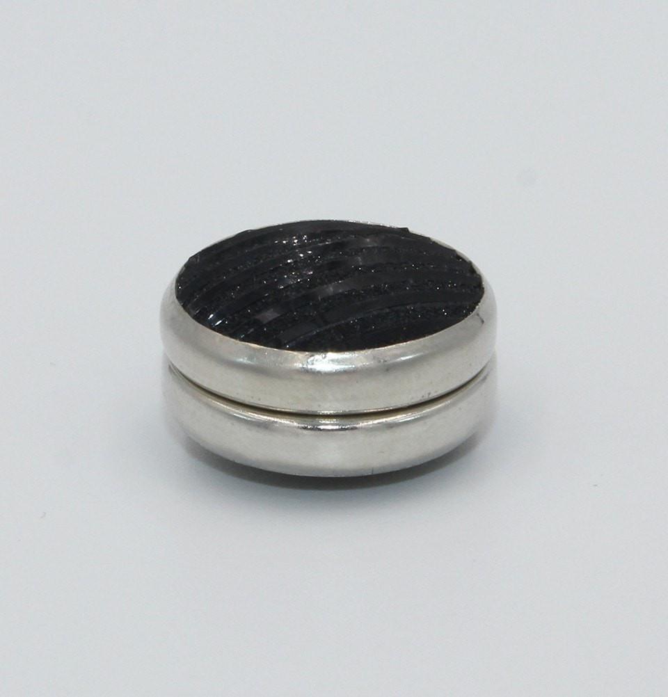 Handmade Magnetic pins Elegant Shimmer Magnetic Hijab 'Pin' Black - Modefa 
