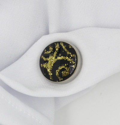 Handmade Magnetic pins Inner Swirl Magnetic Hijab 'Pin' Black - Modefa 