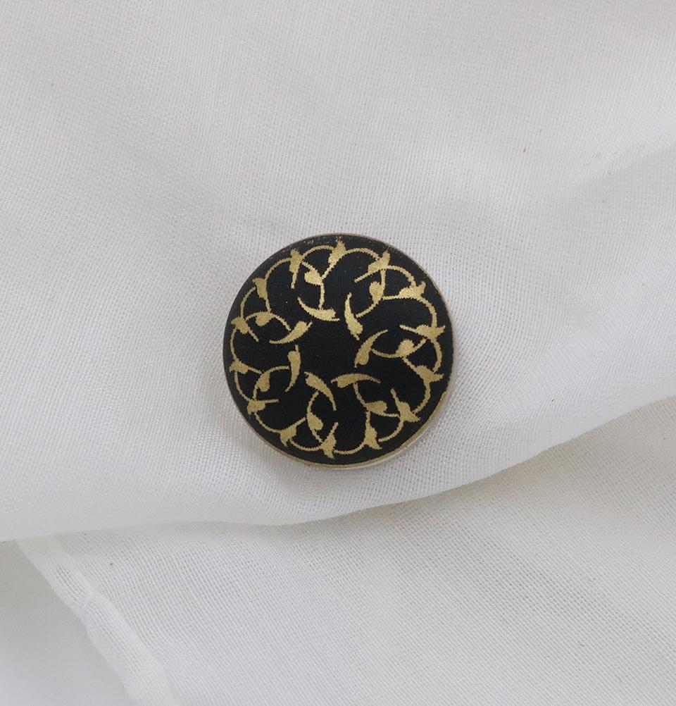 Magnetic Hijab 'Pin' Black Vine