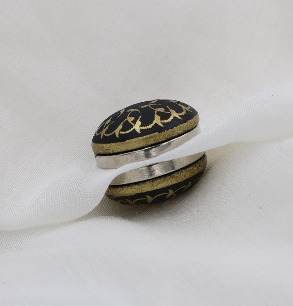 Magnetic Hijab 'Pin' Black Vine