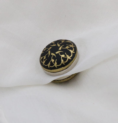 Magnetic Hijab 'Pin' Black Vine