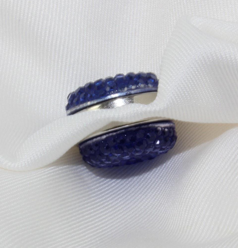 Handmade Magnetic pins Blue Bejeweled Magnetic Hijab 'Pin' - Modefa 