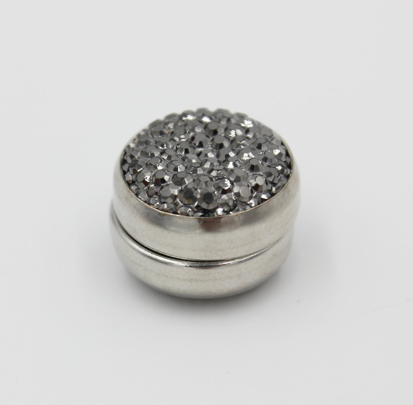 Handmade Magnetic pins Dark Grey Bejeweled Magnetic Hijab 'Pin' - Modefa 