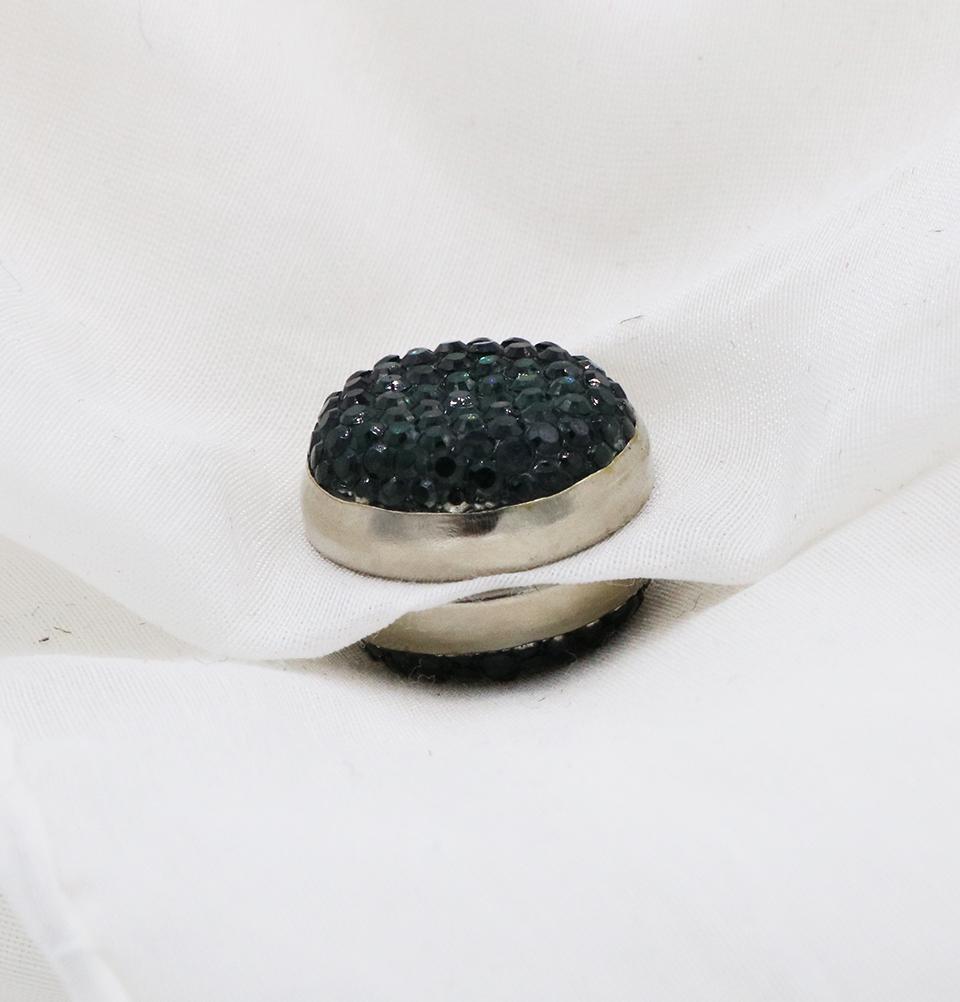 Bejeweled Magnetic Hijab 'Pin' - Emerald