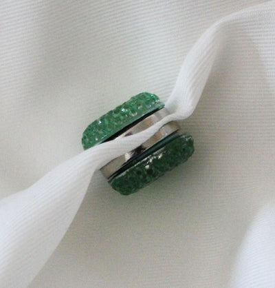 Handmade Magnetic pins Light Green Bejeweled Magnetic Hijab 'Pin' - Modefa 
