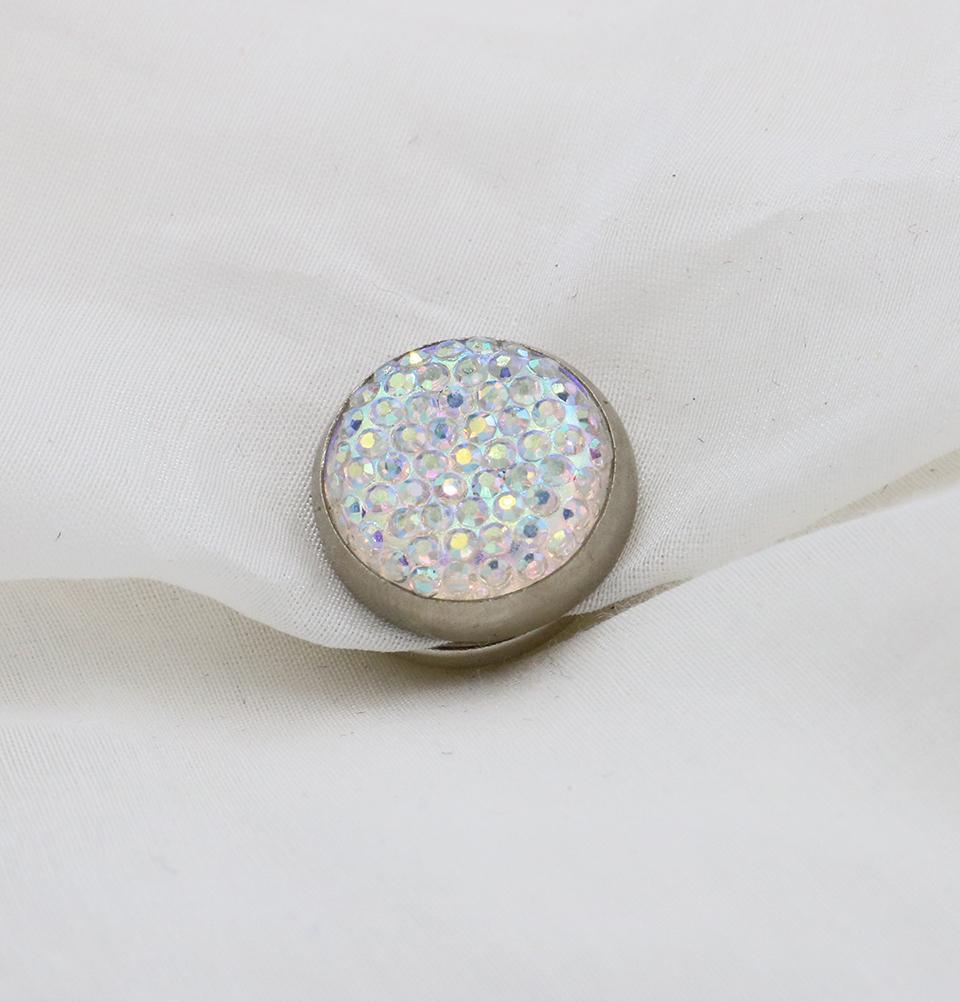 Bejeweled Magnetic Hijab 'Pin' - Iridescent