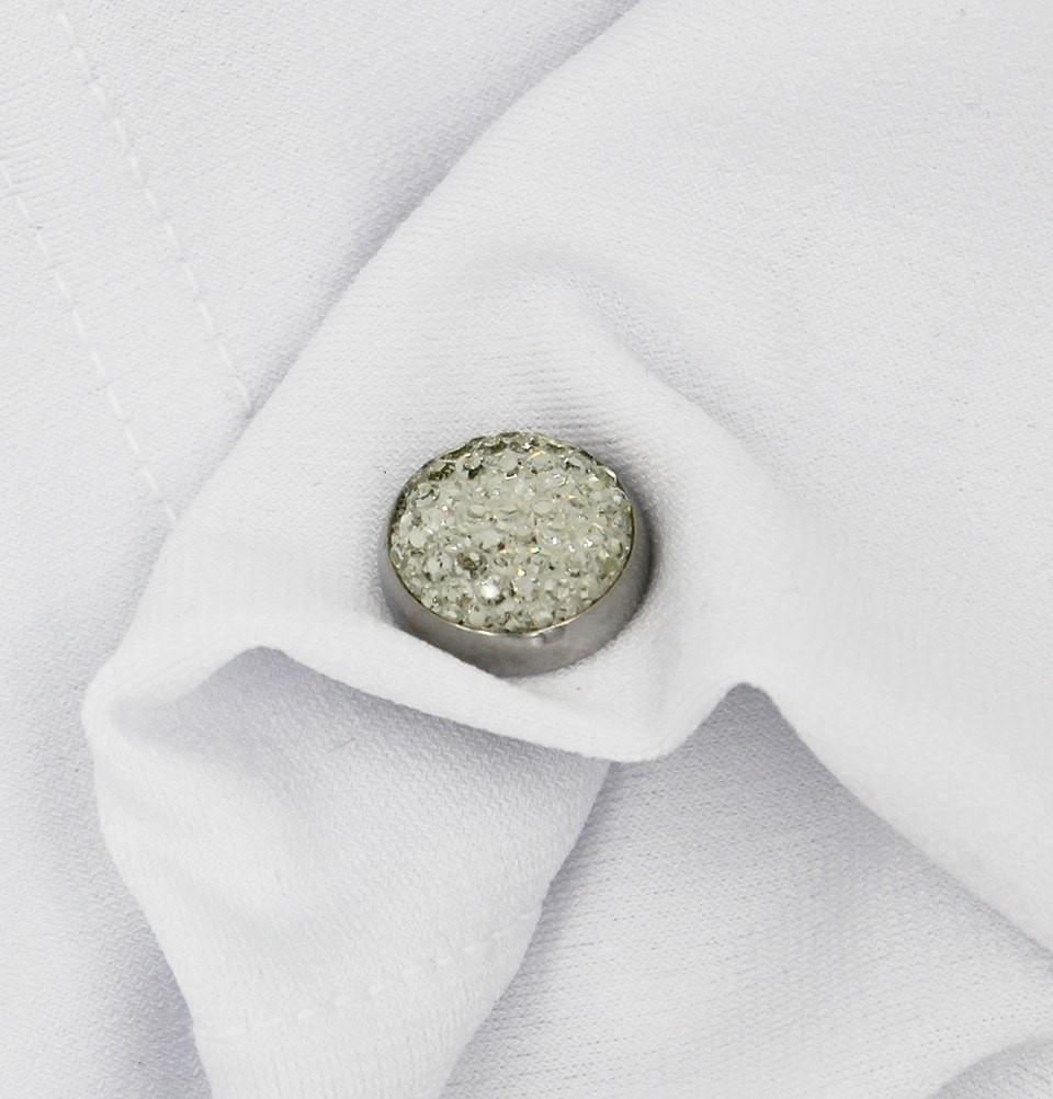 Mini Ivory Bejeweled Magnetic Hijab 'Pin'