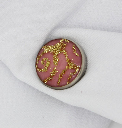 Handmade Magnetic pins Inner Swirl Magnetic Hijab 'Pin' Pink - Modefa 