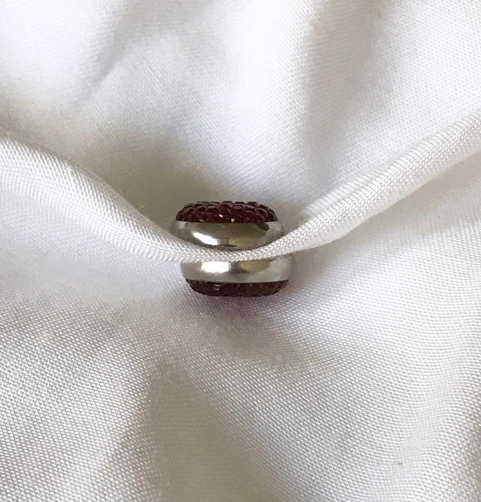 Mini Bejeweled Magnetic Hijab 'Pin' - Red