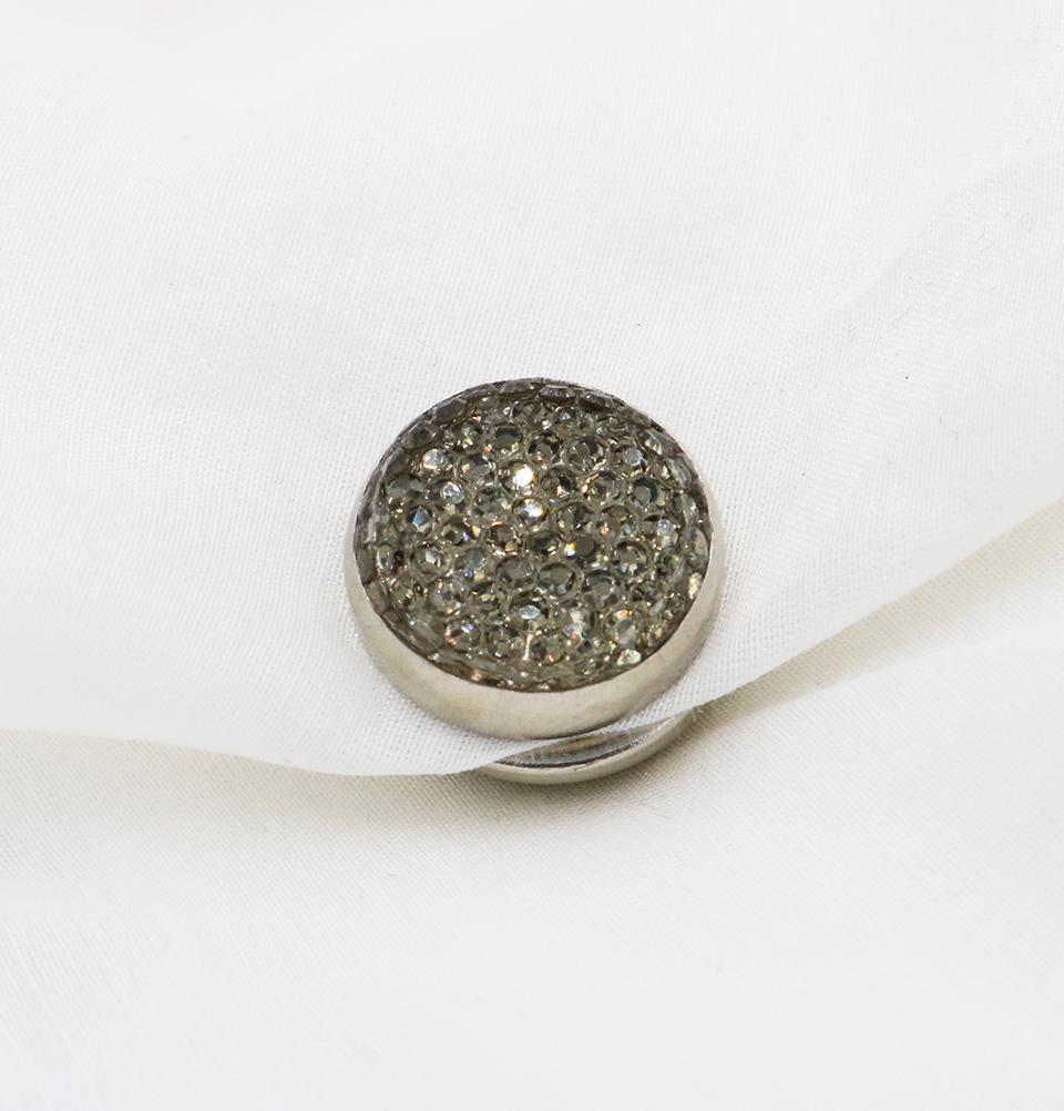 Bejeweled Magnetic Hijab 'Pin' - Taupe