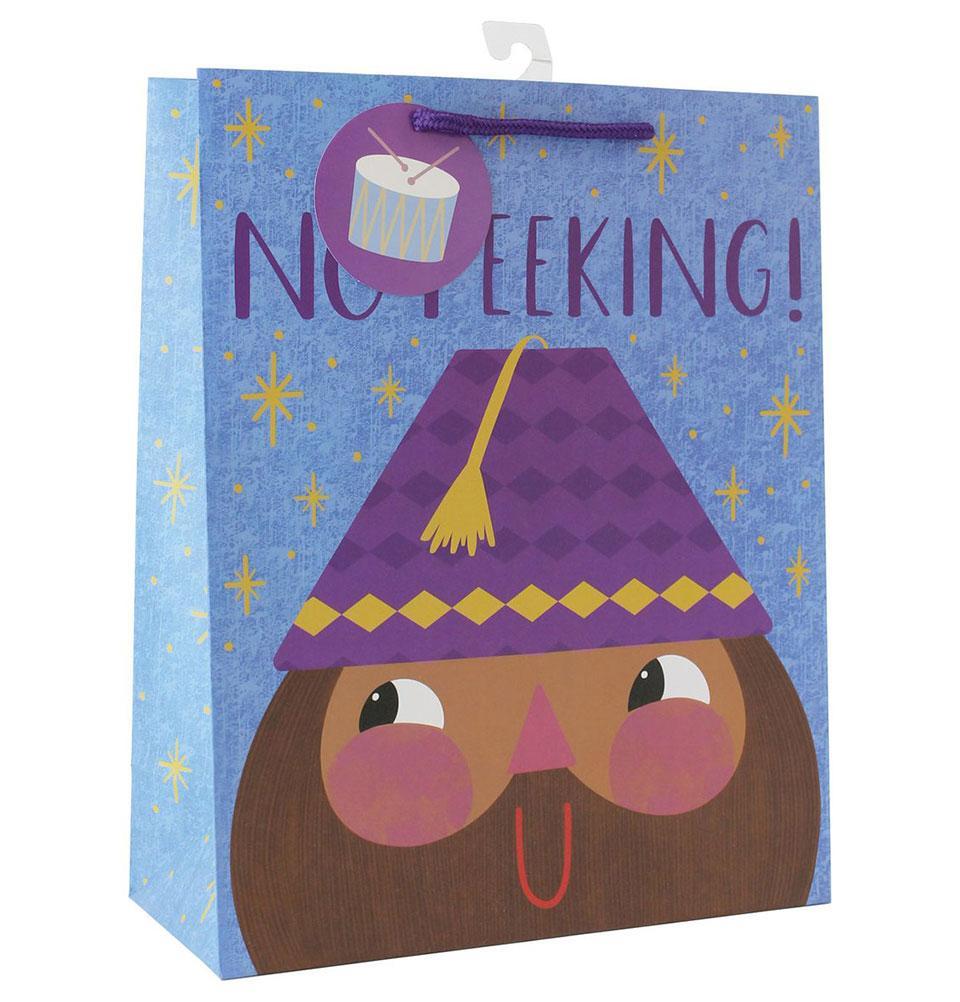 Hello Holy Days No Peeking Gift Bag - Large