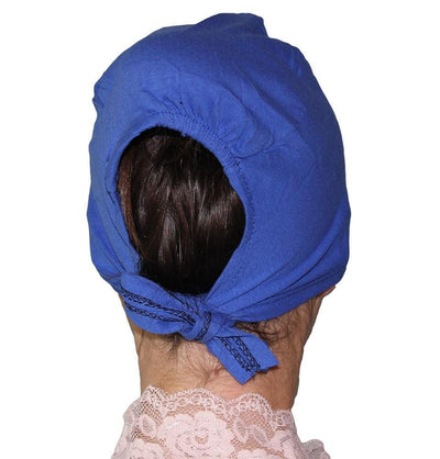 Ipekce Underscarf Ipekce Satin Bonnet Underscarf Royal Blue - Modefa 