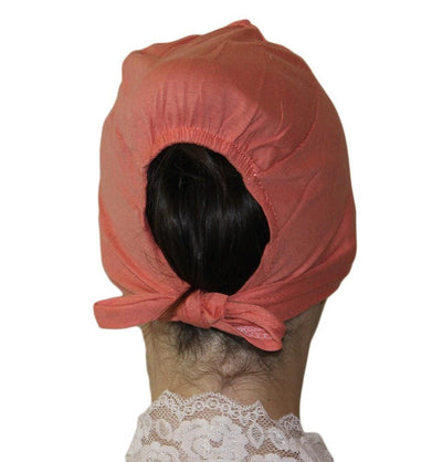 Ipekce Underscarf Cotton Hijab Bonnet Underscarf - Coral - Modefa 