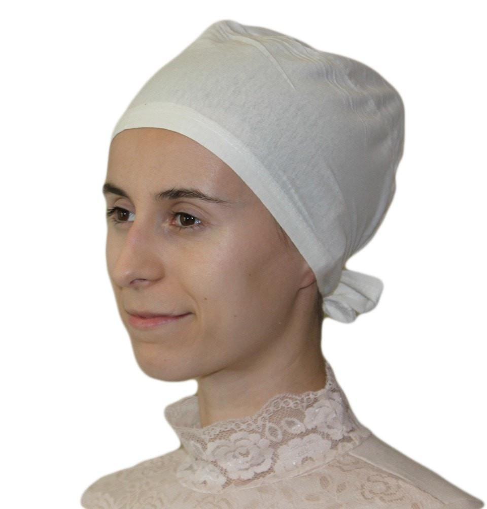 Ipekce Underscarf Cotton Hijab Bonnet Underscarf - Ivory - Modefa 
