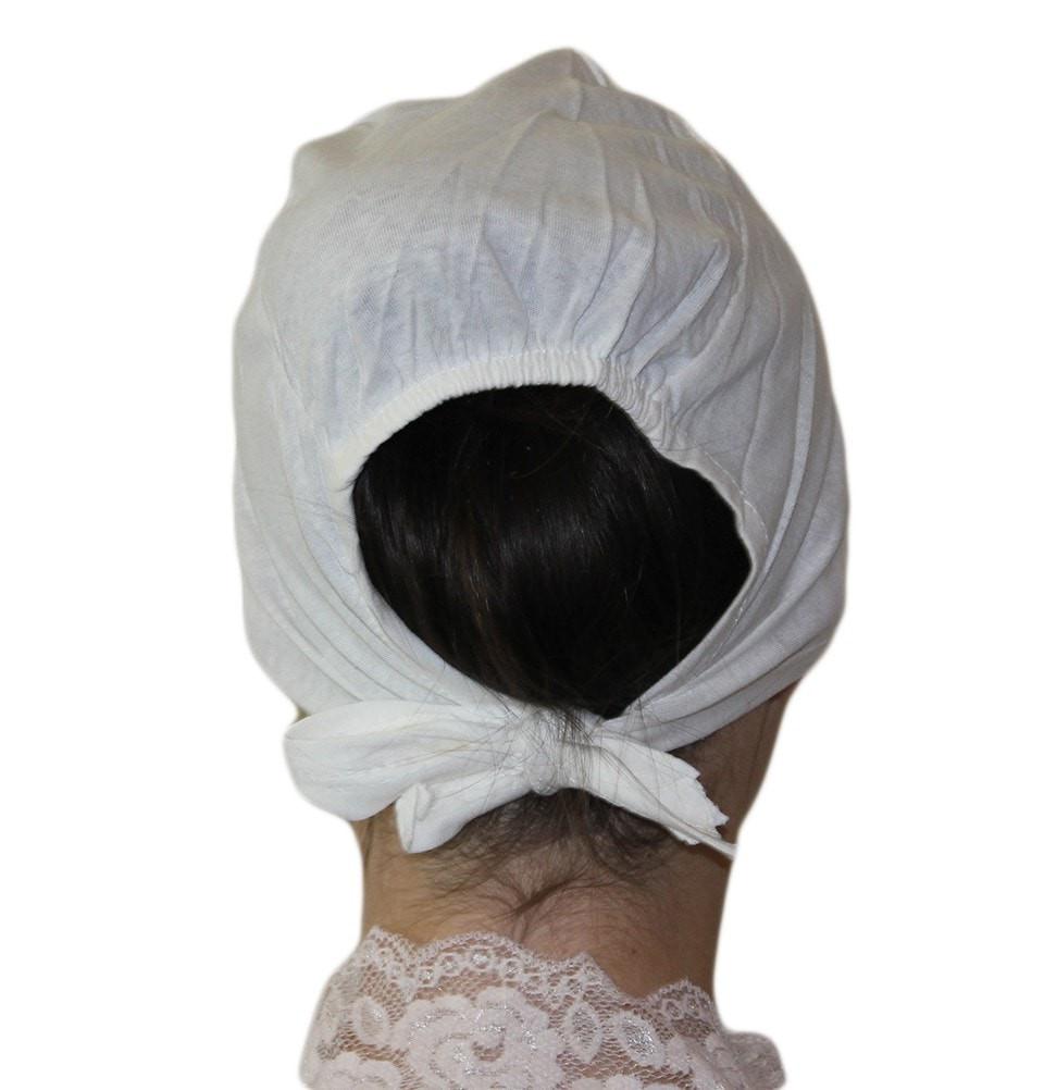 Ipekce Underscarf Cotton Hijab Bonnet Underscarf - Ivory - Modefa 