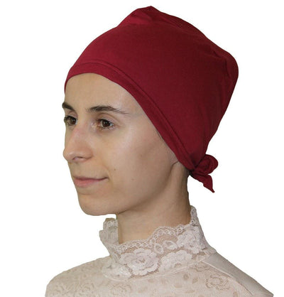 Ipekce Underscarf Cotton Hijab Bonnet Underscarf - Apple Red - Modefa 