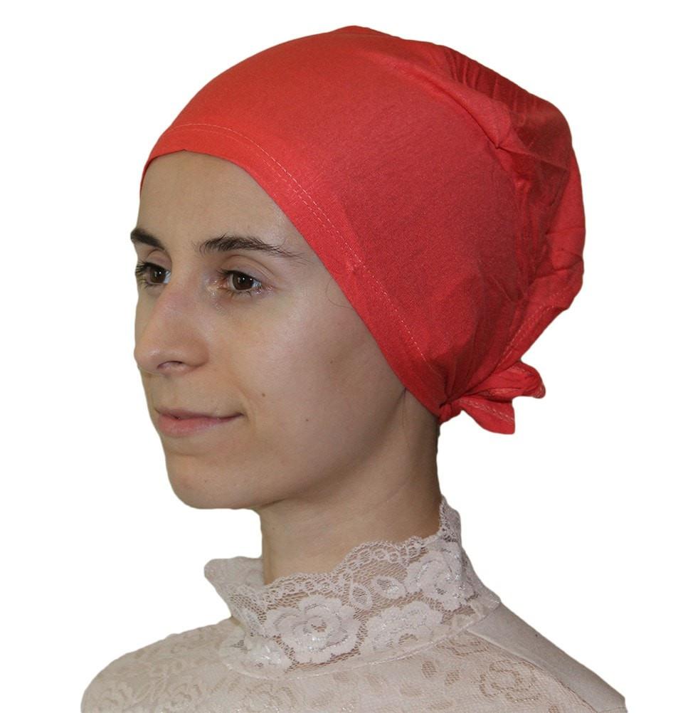 Ipekce Underscarf Cotton Hijab Bonnet Underscarf - Salmon - Modefa 