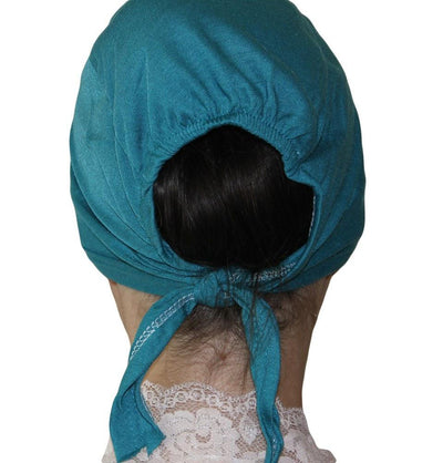 Ipekce Underscarf Cotton Hijab Bonnet Underscarf - Teal - Modefa 