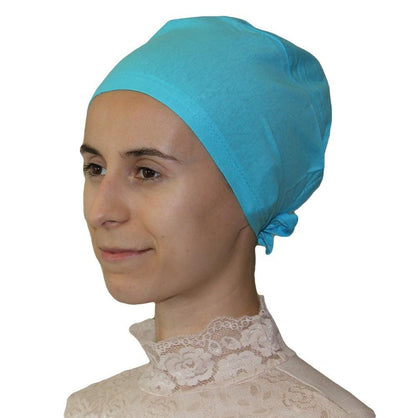 Ipekce Underscarf Cotton Hijab Bonnet Underscarf - Turquoise - Modefa 