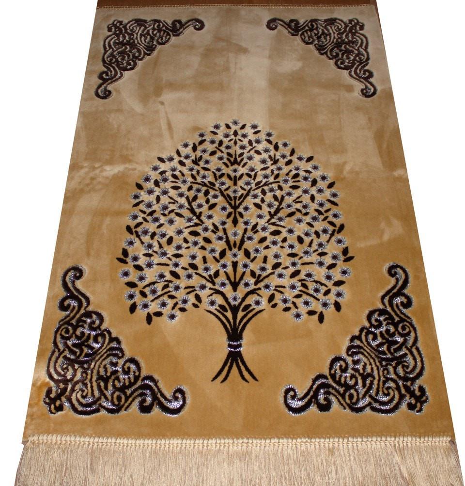 Ismen Prayer Rug Plush Velour Tree Prayer Rug 21245 - Modefa 