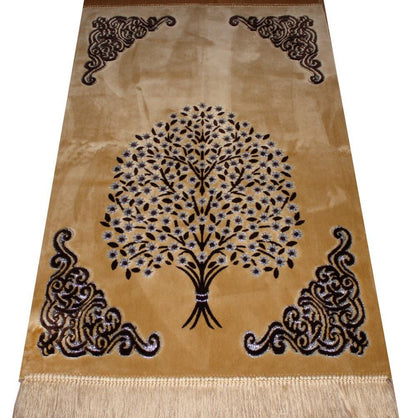 Ismen Prayer Rug Plush Velour Tree Prayer Rug 21245 - Modefa 