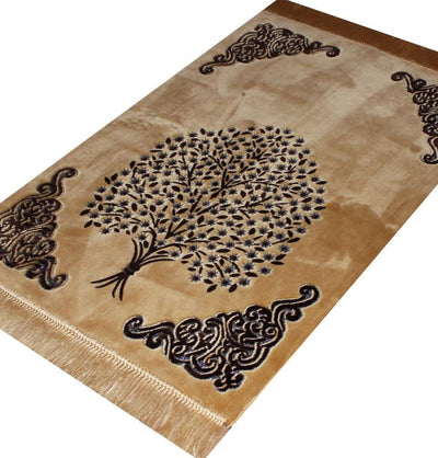 Ismen Prayer Rug Plush Velour Tree Prayer Rug 21245 - Modefa 