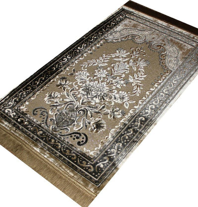 Ismen Prayer Rug Plush Luxury Floral Vase Prayer Rug 21211 - Modefa 