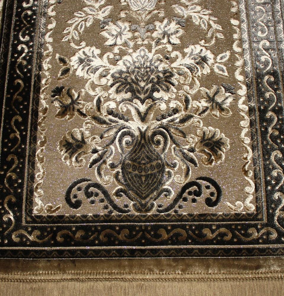 Ismen Prayer Rug Plush Luxury Floral Vase Prayer Rug 21211 - Modefa 