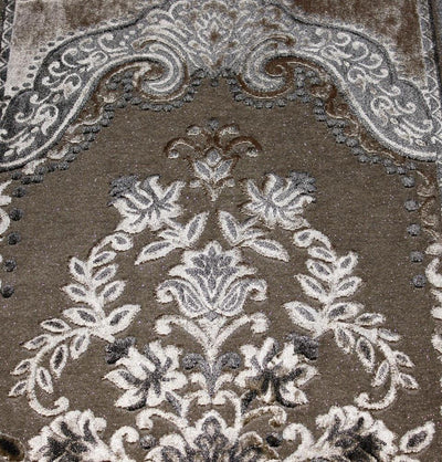 Ismen Prayer Rug Plush Luxury Floral Vase Prayer Rug 21211 - Modefa 